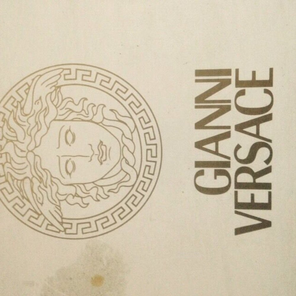 Authentic Versace Black Satin Platform Sandals 38 - image 4